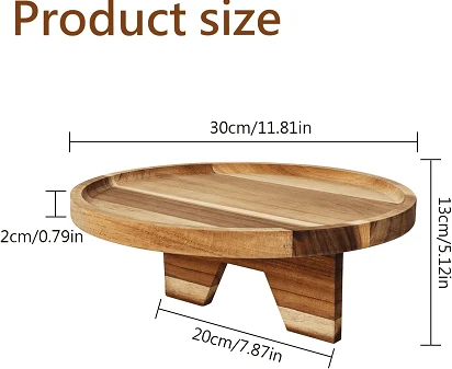 Natural Solid Wood Round Sofa Tray best